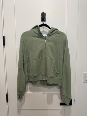 Lululemon Light Sage Zip-Up Hoodie